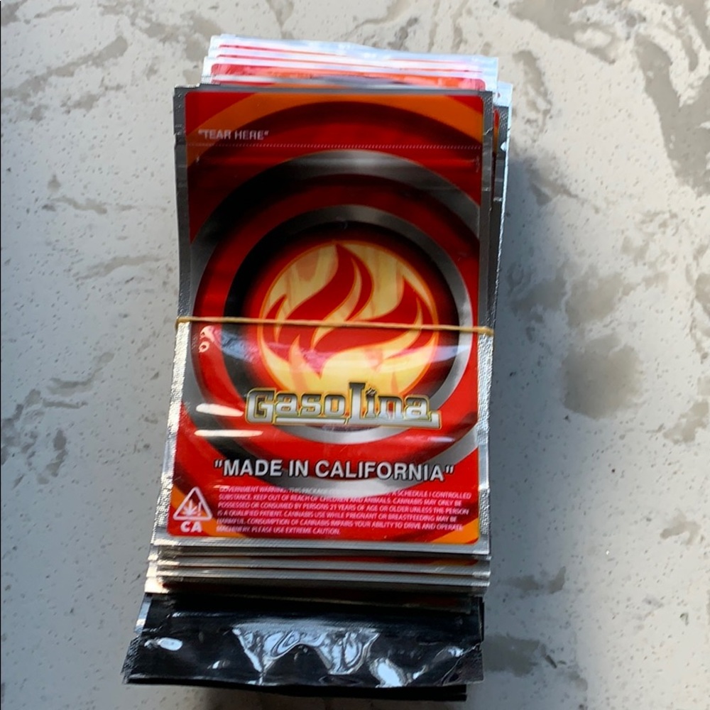 Gasoline Mylar Baggies Seals 10Pc New 420